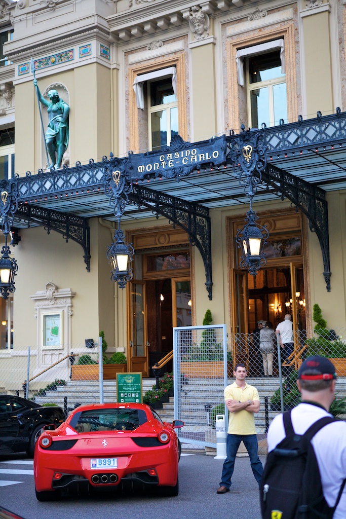Ferrari outside Monte Carlo Casino, France