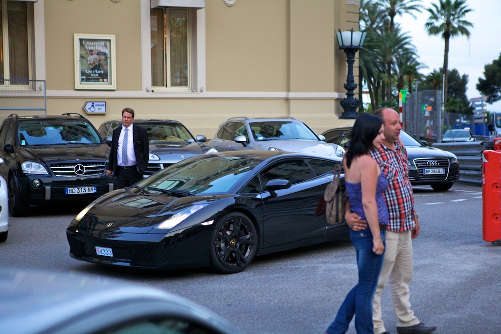Lamborgini outside Monte Carlo Casino, France