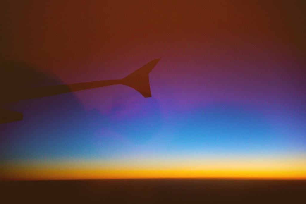sunset from a380_effected