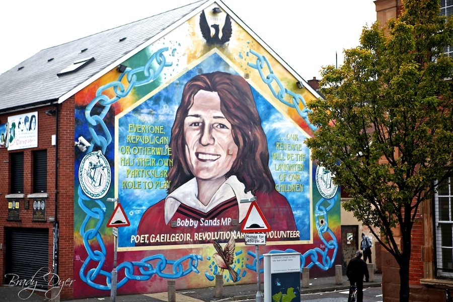 Bobby Sands Wall mural in Belfast