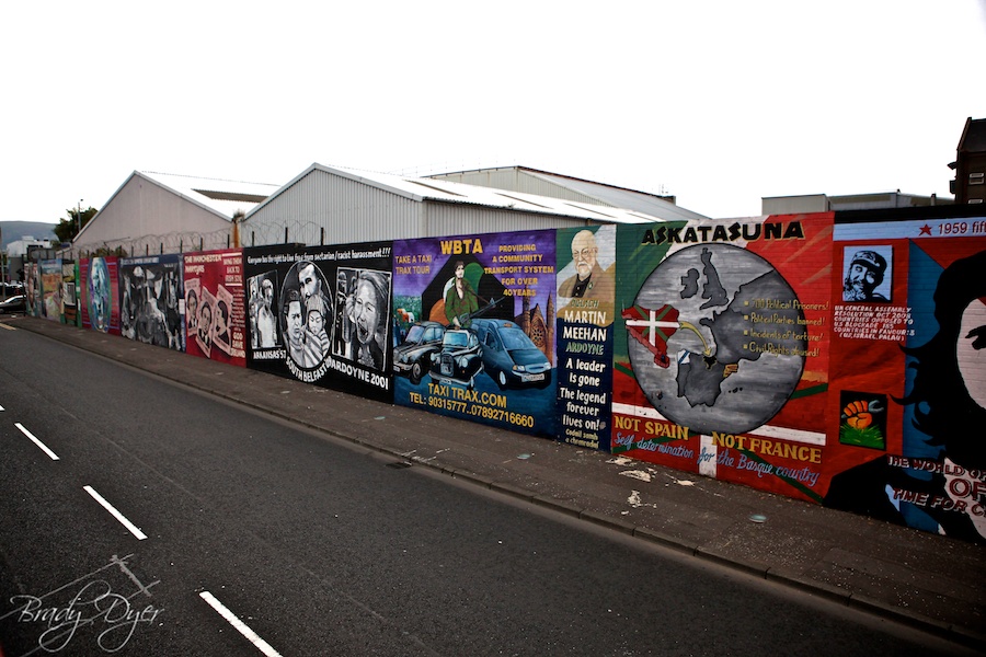 Lots of Belfast wall murals