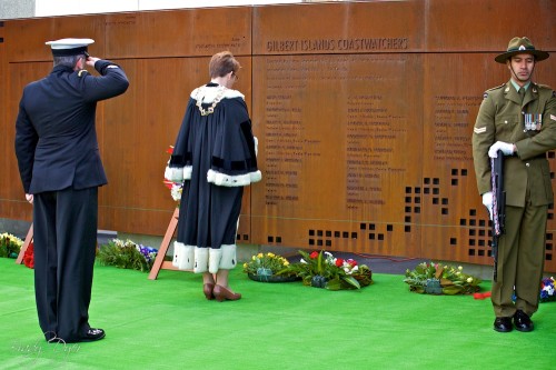 Unveiling and Dedication of the Gilbert Islands Coastwatchers Memorial