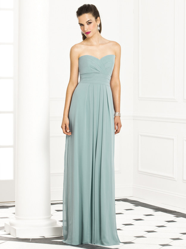 This pretty sea foam gown — $165