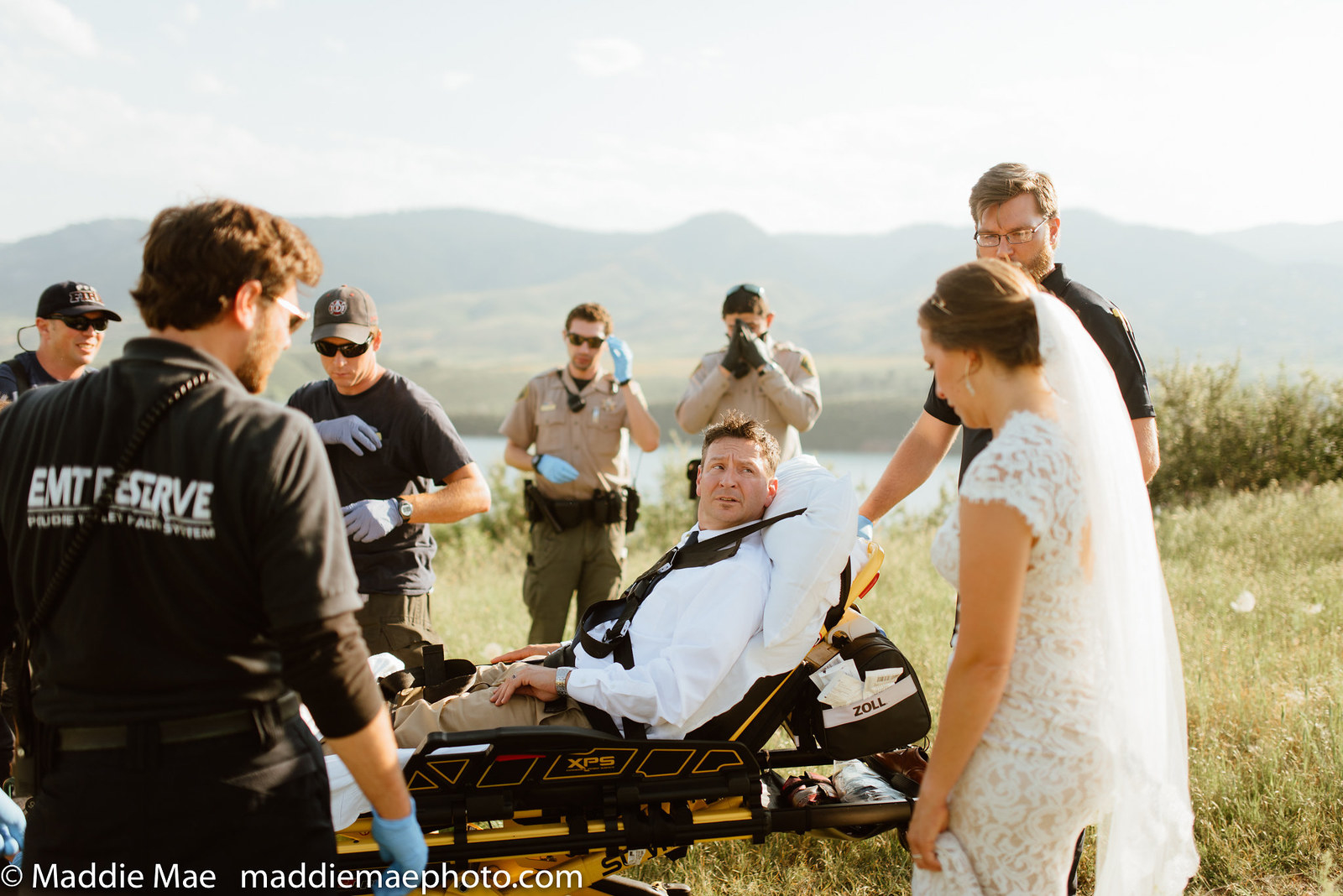 To figure that out, paramedics had to give Benson the least desirable wedding getaway ever — an ambulance to Poudre Valley Hospital.